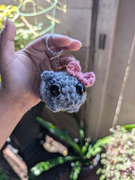 Sad Hamster Keychain